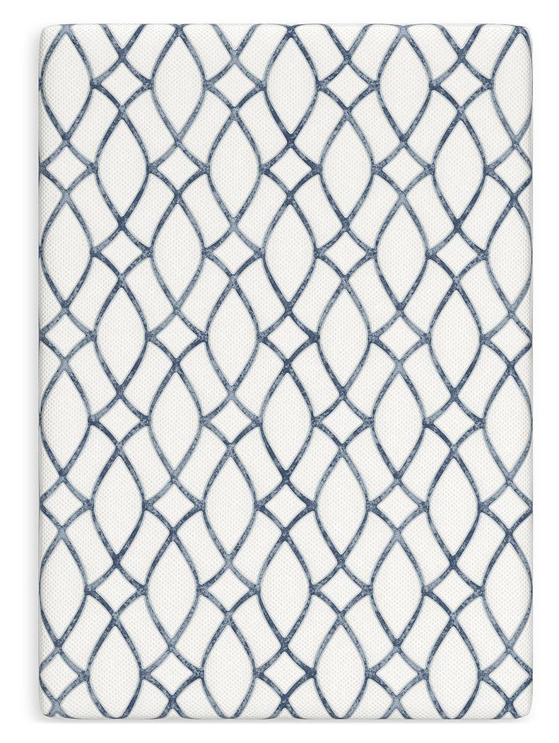 10 Inch Chime Elite 2.0 White/Blue Full Mattress by Ashley at Eve Furniture