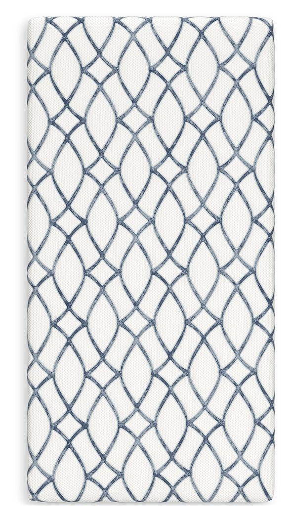 10 Inch Chime Elite 2.0 White/Blue Twin Mattress by Ashley at Eve Furniture