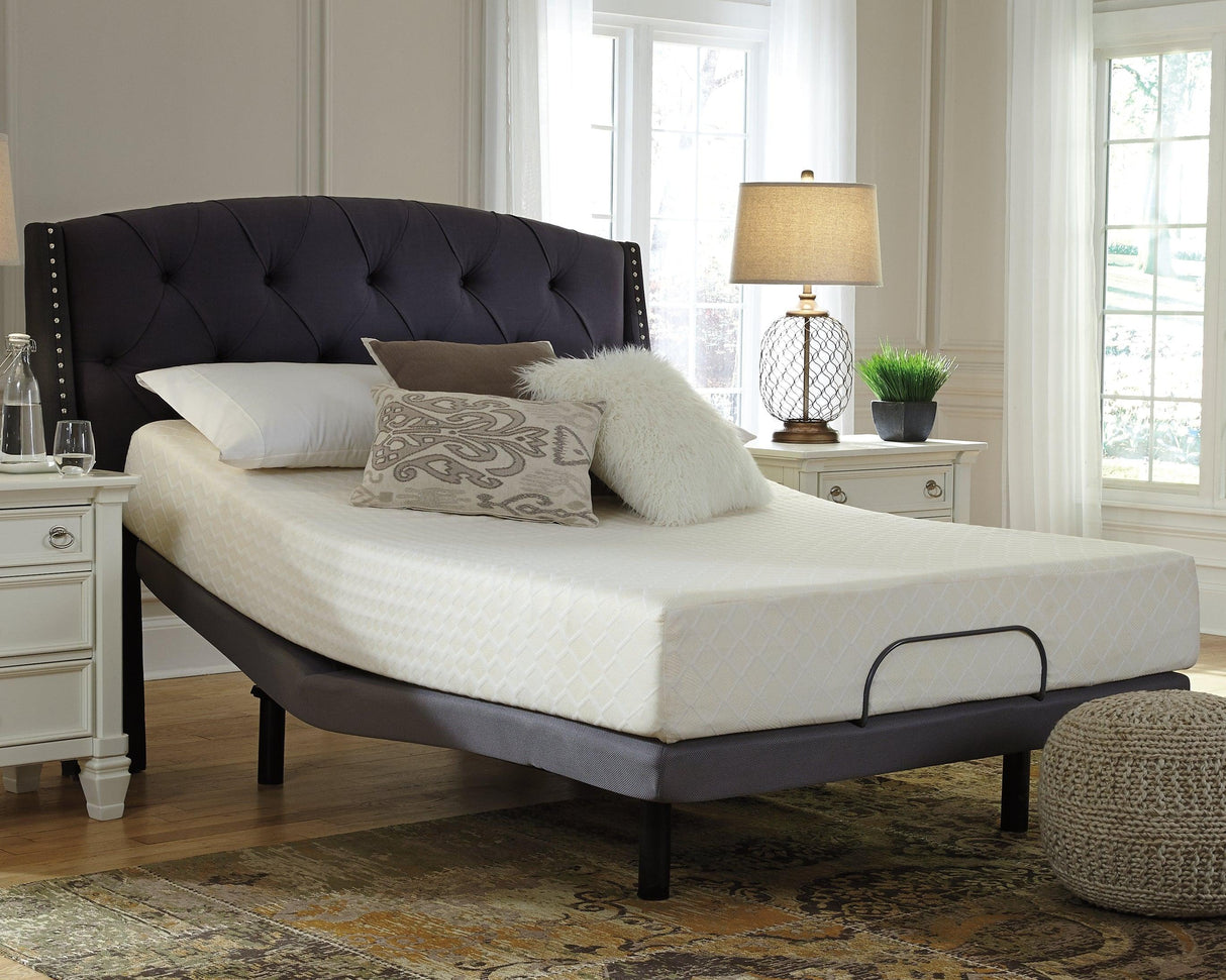 10 Inch Chime Memory Foam White California King Mattress in a Box by Ashley at Eve Furniture