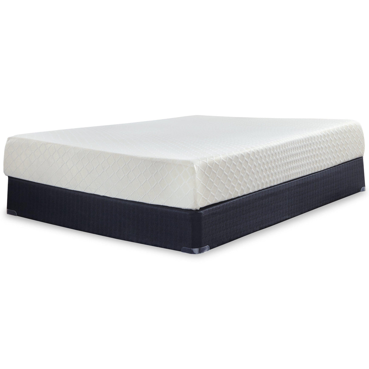 10 Inch Chime Memory Foam White California King Mattress in a Box by Ashley at Eve Furniture