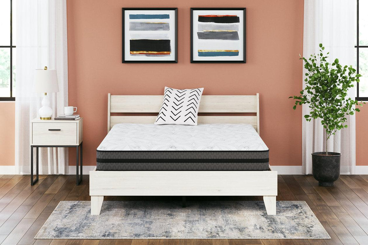 10 Inch Pocketed Hybrid White Queen Mattress by Ashley at Eve Furniture