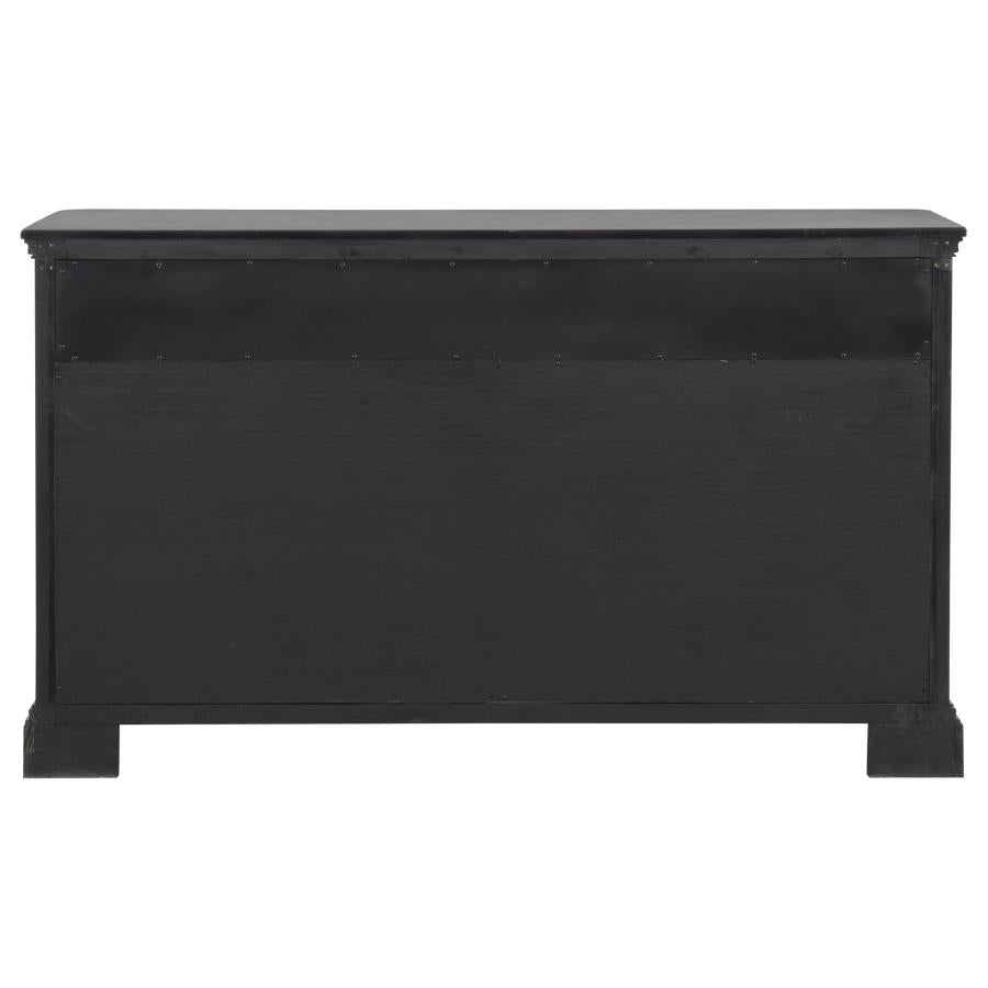 Cresswell Weathered Taupe 2-door 3-drawer Wine Storage Buffet