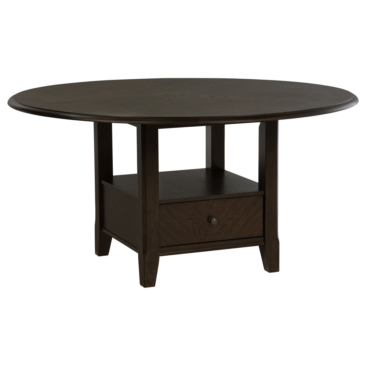 Twyla Dark Cocoa 7-Piece Round Wood Dining Room Set