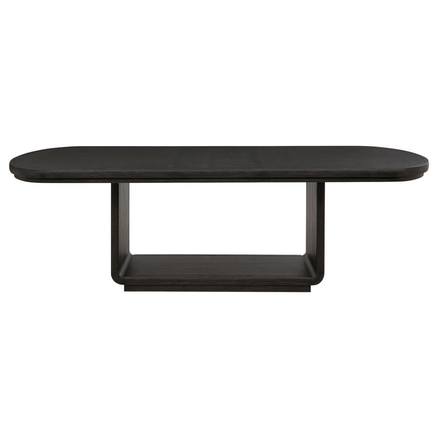 Leandro Cream/Burnished Black 5-piece Rectangular Dining Table Set by Coaster at Eve Furniture