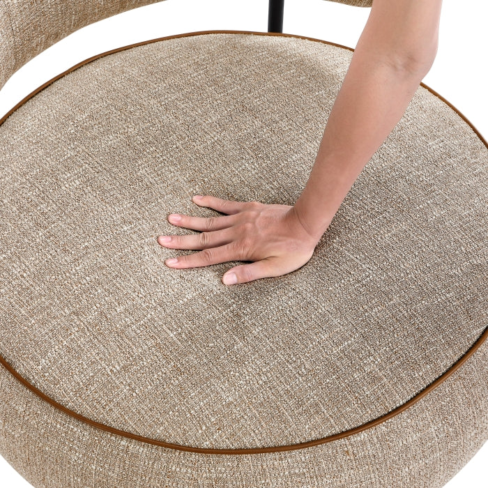 Encircle Brown Swivel Chair by Homelegance at Eve Furniture