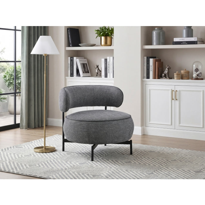 Encircle Grey Swivel Chair by Homelegance at Eve Furniture