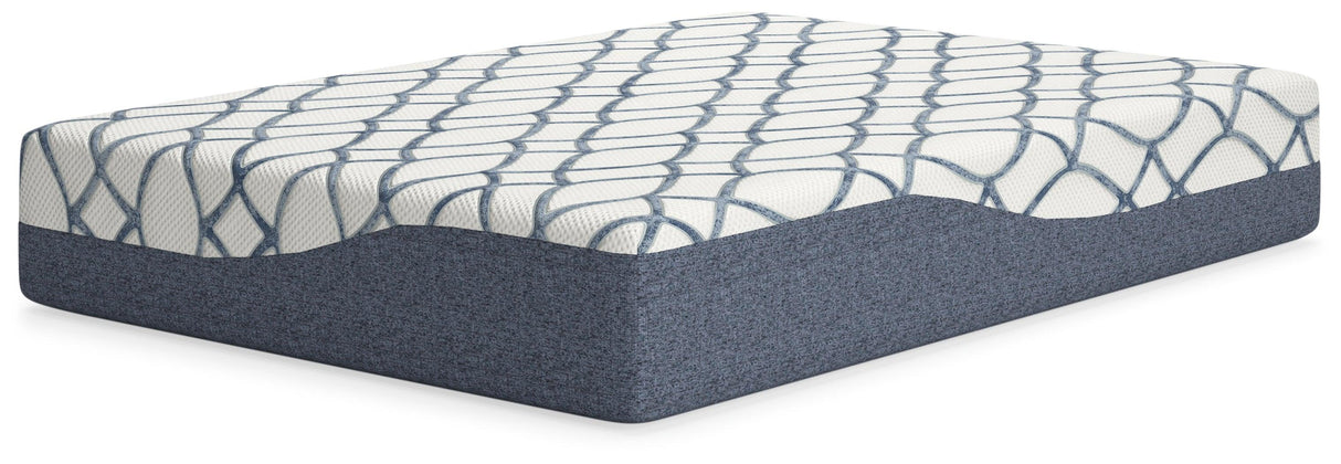 12 Inch Chime Elite 2.0 White/Blue Full Mattress by Ashley at Eve Furniture