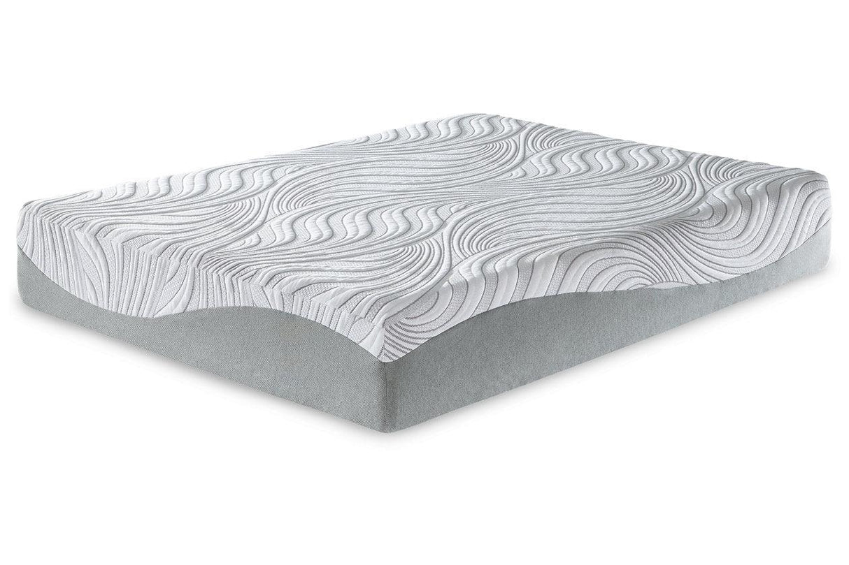 12 Inch Memory Foam White Queen Mattress by Ashley at Eve Furniture