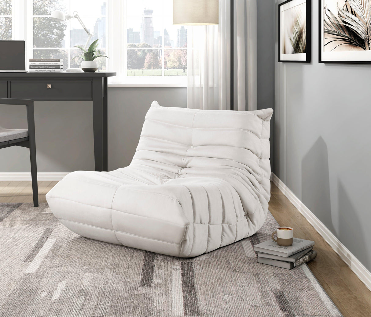 1203 Togo Beige Accent Chair by Homelegance at Eve Furniture