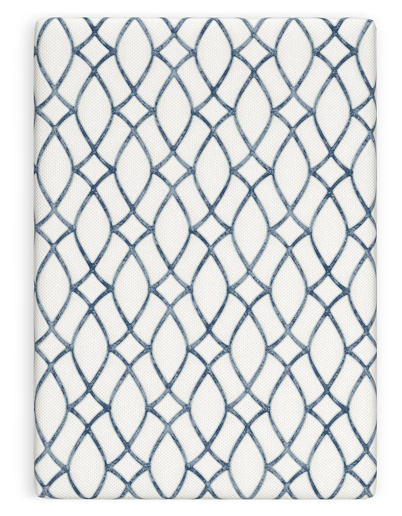 12 Inch Chime Elite 2.0 White/Blue Queen Mattress by Ashley at Eve Furniture