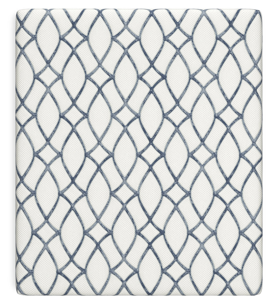 14 Inch Chime Elite 2.0 White/Blue California King Mattress by ASHLEY FURNITURE at Eve Furniture