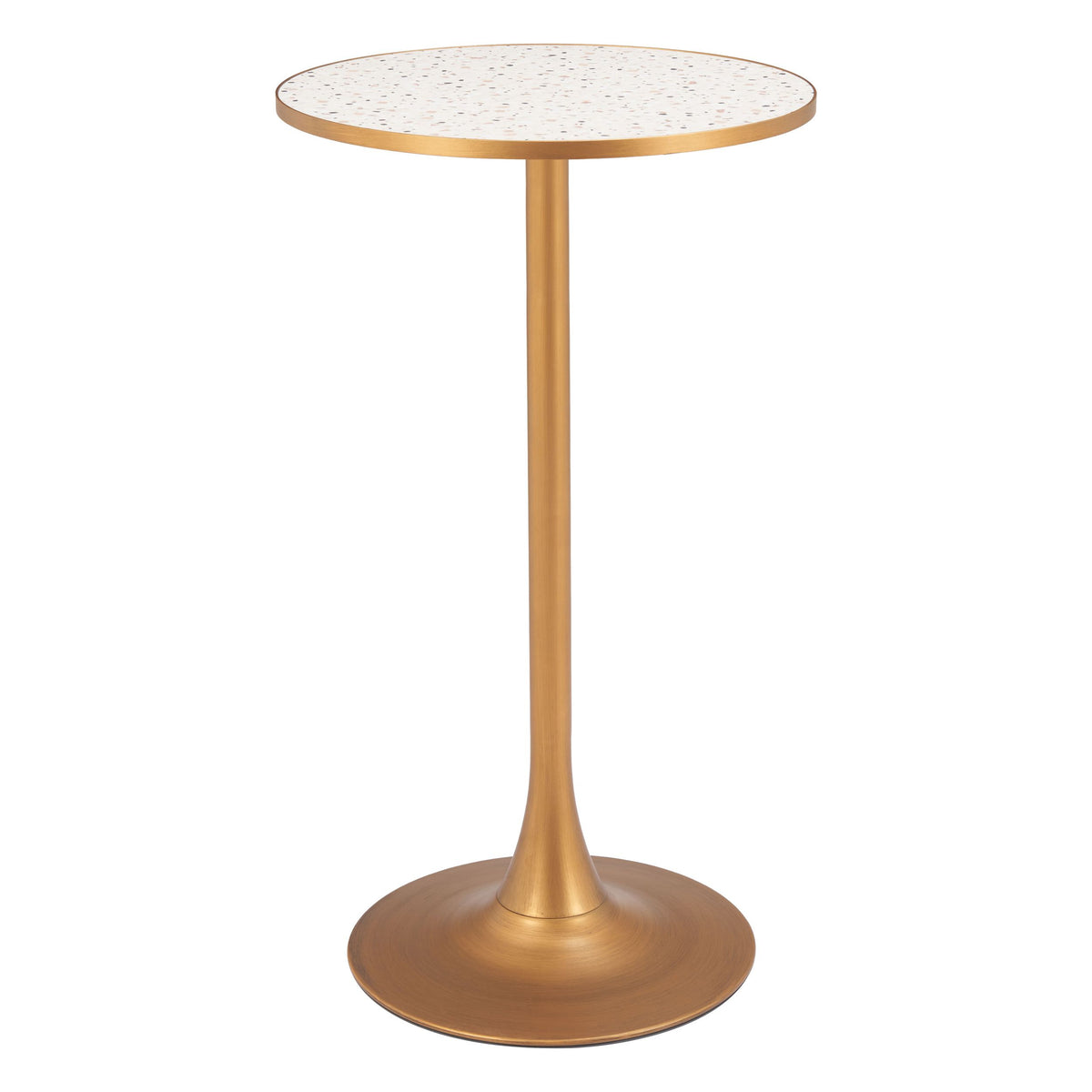 Bite Bar Table Beige & Gold - Image 3