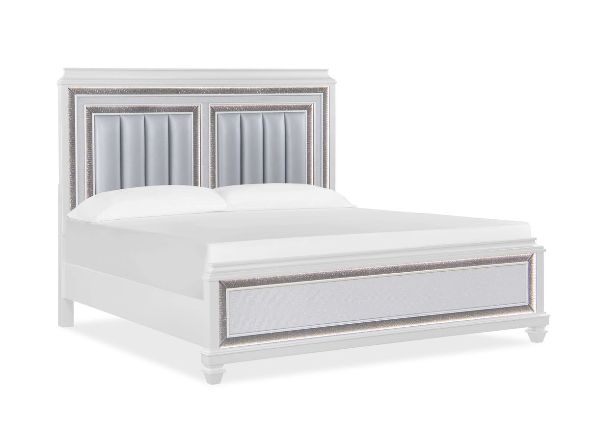 Sabrina White Bedroom Set by Cosmos Furniture at Eve Furniture