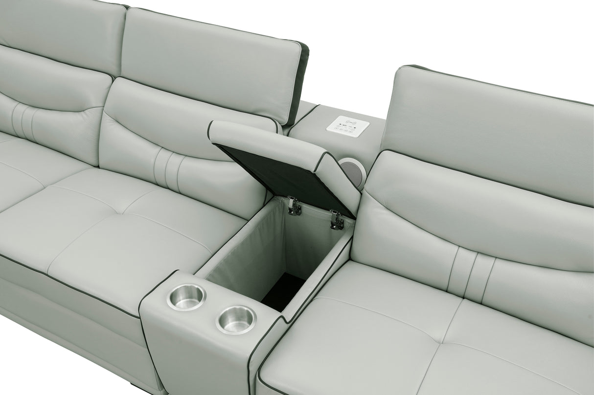 Arlet Grey RAF 4-Piece Sectional by New Era Innovations at Eve Furniture