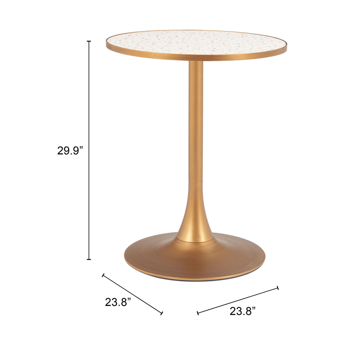 Bite Bistro Table Beige & Gold - Image 10