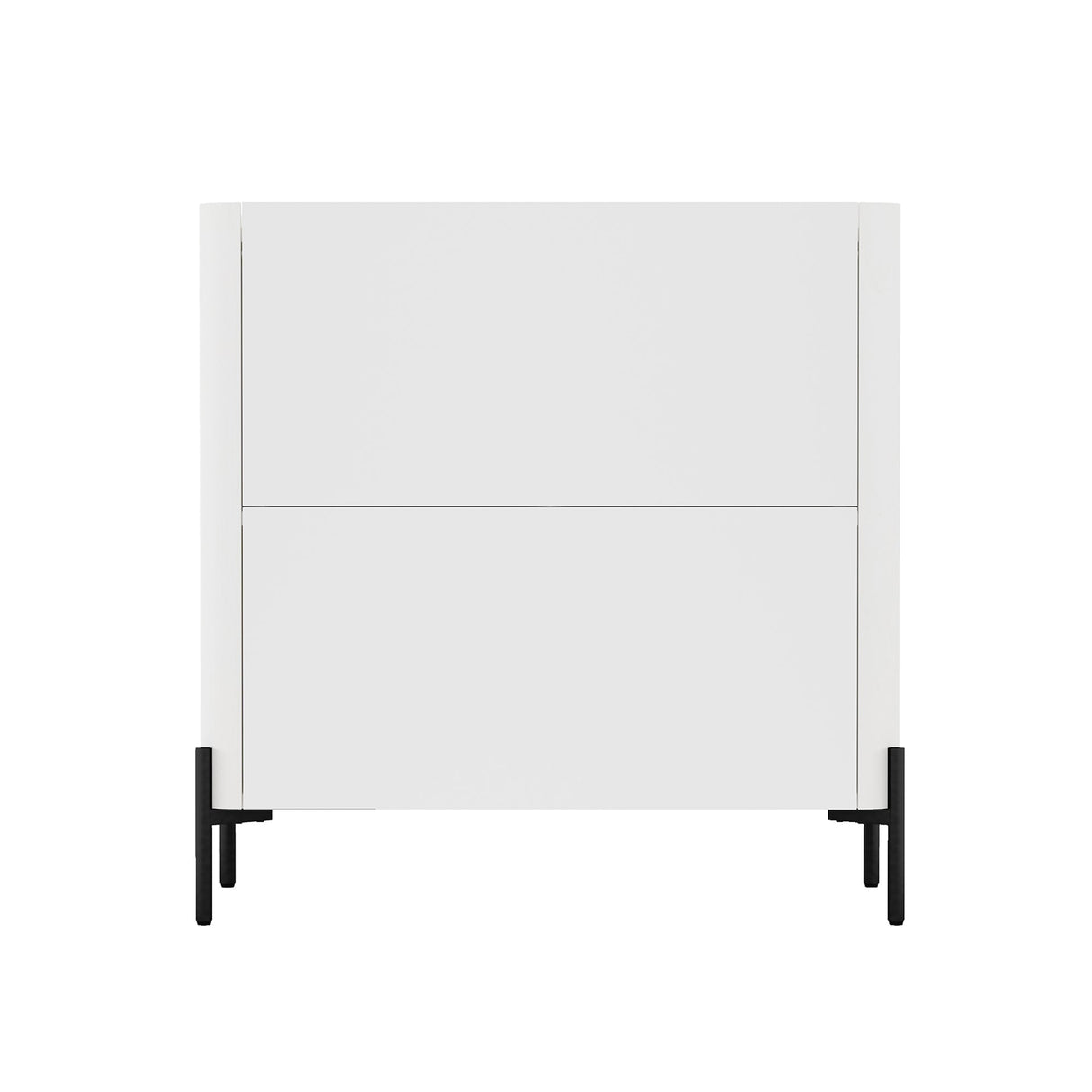 2-Piece Abbey Accent Cabinet and Bookcase in White by Manhattan Comfort at Eve Furniture