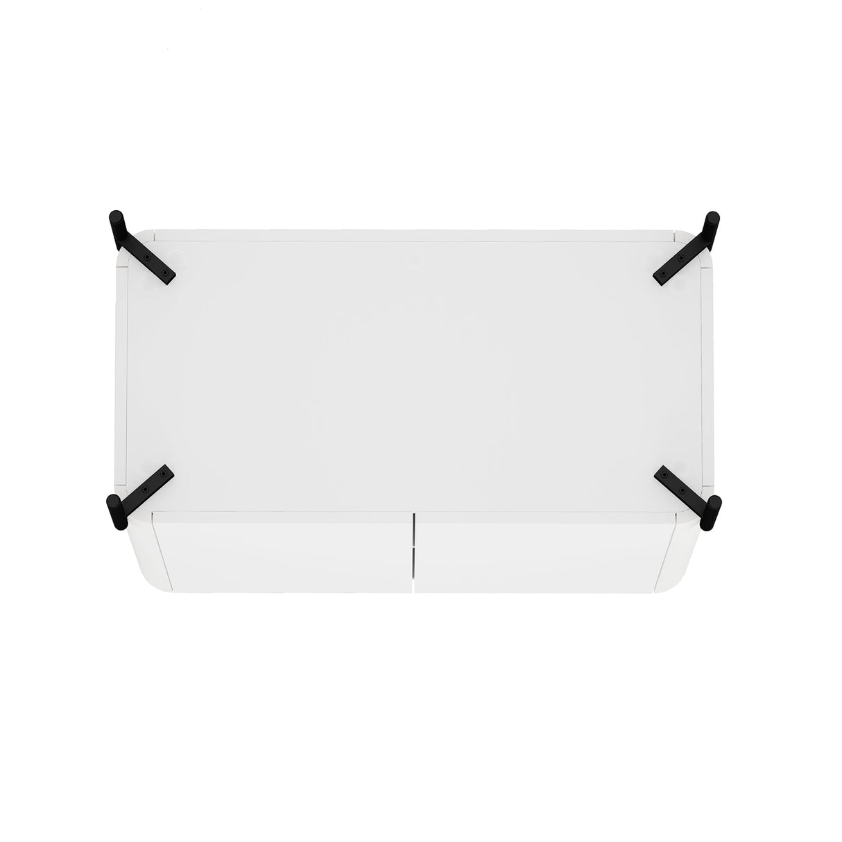2-Piece Abbey Accent Cabinet and Bookcase in White by Manhattan Comfort at Eve Furniture