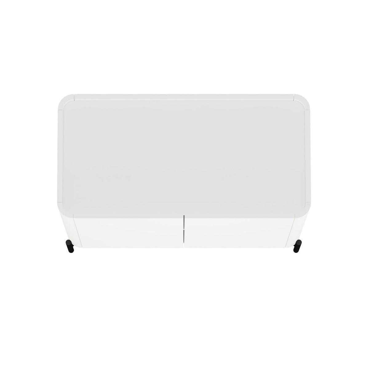 2-Piece Abbey Accent Cabinet and Sideboard in White by Manhattan Comfort at Eve Furniture
