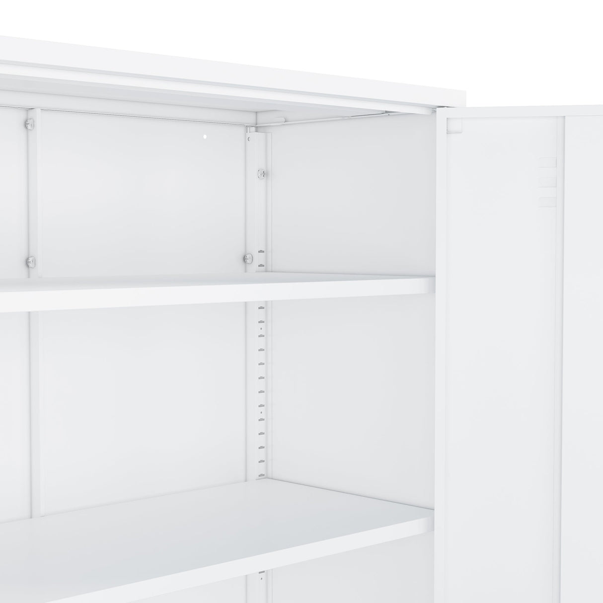 2-Piece Naomi Accent Cabinet and Storage Cabinet in White by Manhattan Comfort at Eve Furniture