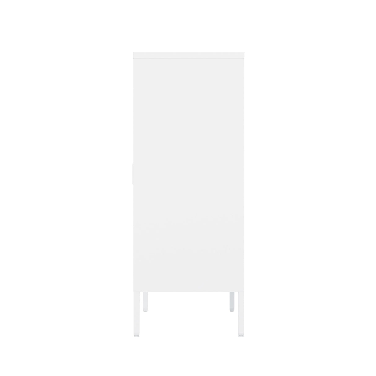 2-Piece Naomi Accent Cabinet and Storage Cabinet in White by Manhattan Comfort at Eve Furniture