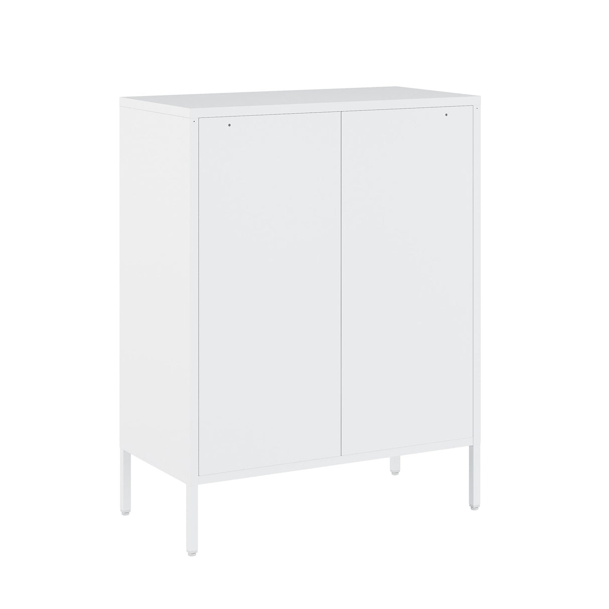 2-Piece Naomi Accent Cabinet and Storage Cabinet in White by Manhattan Comfort at Eve Furniture