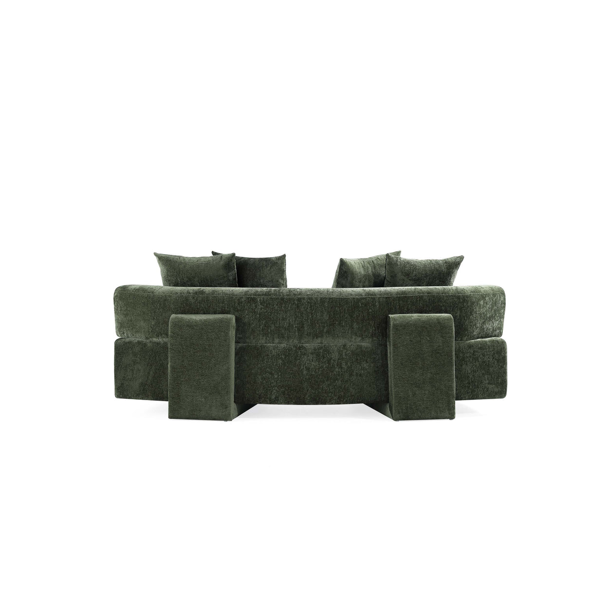 2-Piece Verandah 90.6" Sofa and 112" XL Sofa in Olive Green by Manhattan Comfort at Eve Furniture