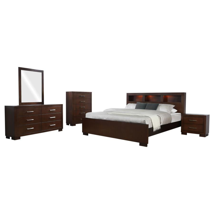 Jessica Cappuccino 5-Piece Eastern King Bedroom Set by Coaster at Eve Furniture