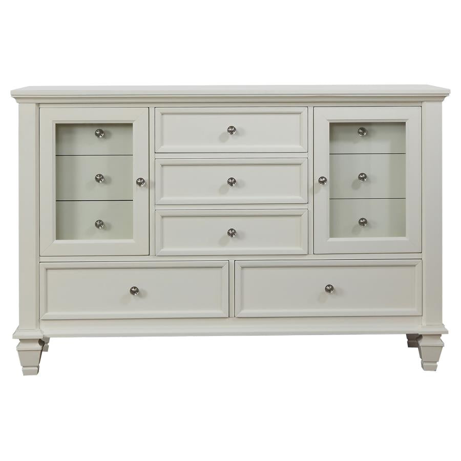 Sandy Beach 4-Piece Eastern King Storage Bedroom Set with Sleigh Headboard by Coaster at Eve Furniture