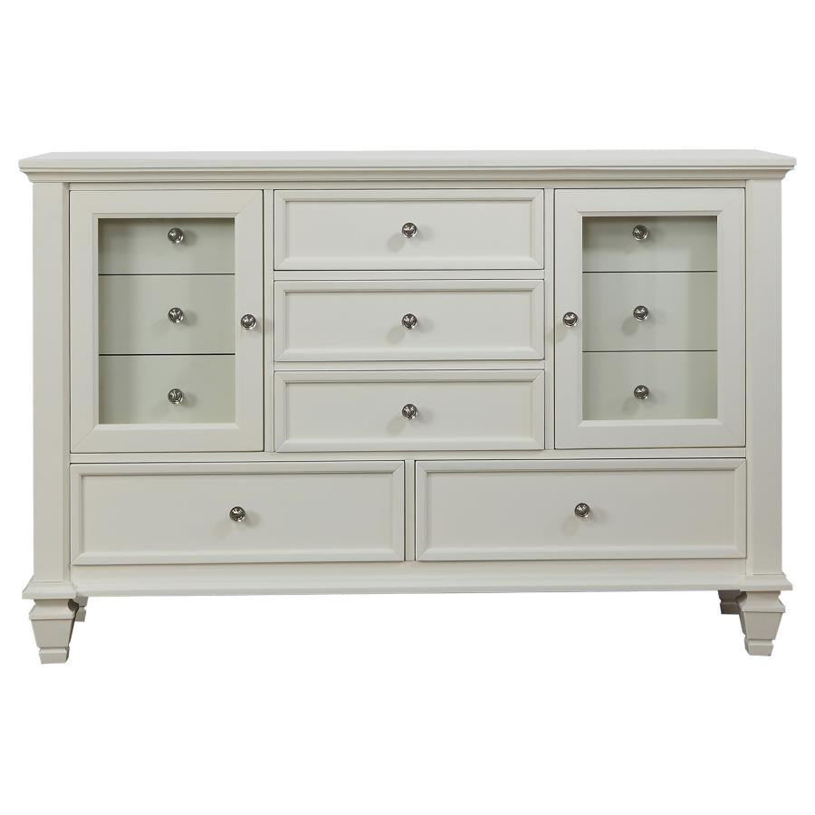 Sandy Beach Cream White 4-Piece Queen Bedroom Set by Coaster at Eve Furniture