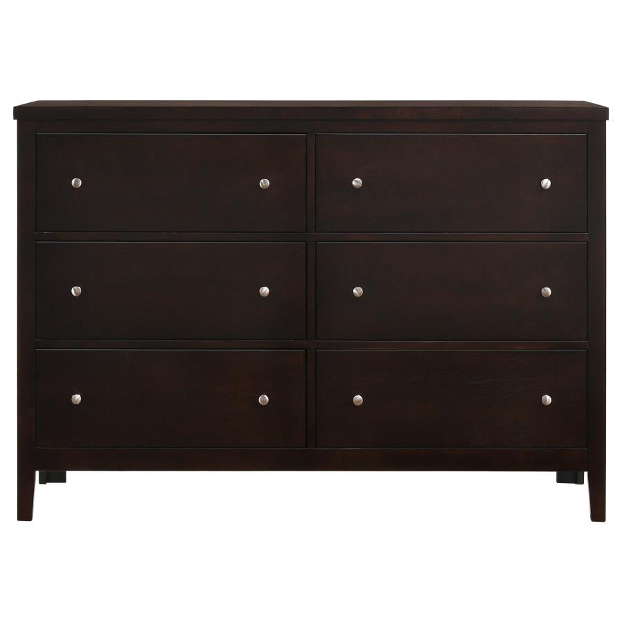 Carlton Cappuccino/Black 4-Piece Twin Upholstered Bedroom Set