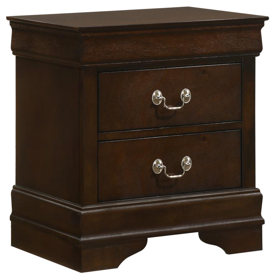 Louis Philippe Cappuccino 4-Piece Eastern King Bedroom Set by Coaster at Eve Furniture