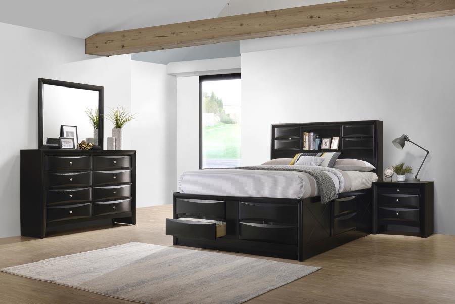 Briana Black 4-Piece Eastern King Bedroom Set by Coaster at Eve Furniture