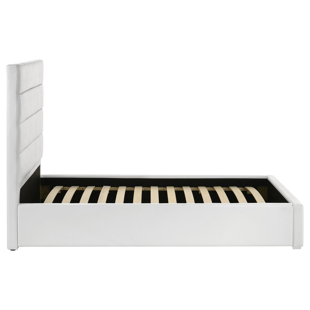 Felicity White 53-inch Upholstered Twin Platform Bed