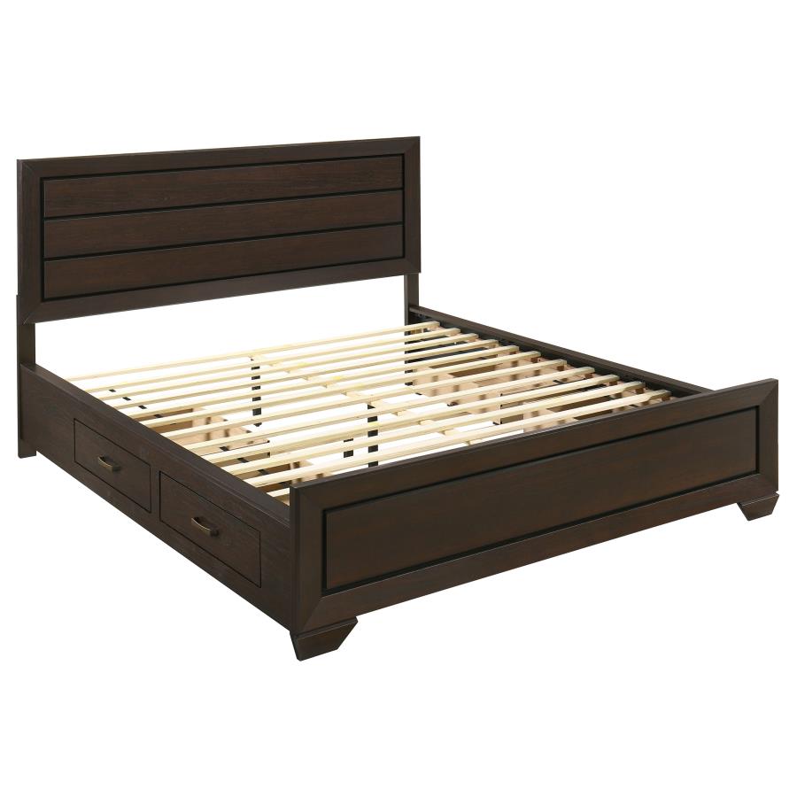 Kauffman 4-Piece Storage California King Bedroom Set with High Straight Headboard by Coaster at Eve Furniture