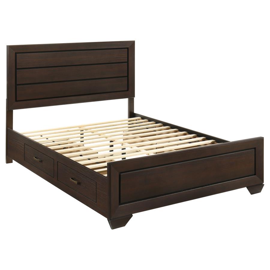 Kauffman Dark Cocoa 4-Piece Queen Bedroom Set by Coaster at Eve Furniture