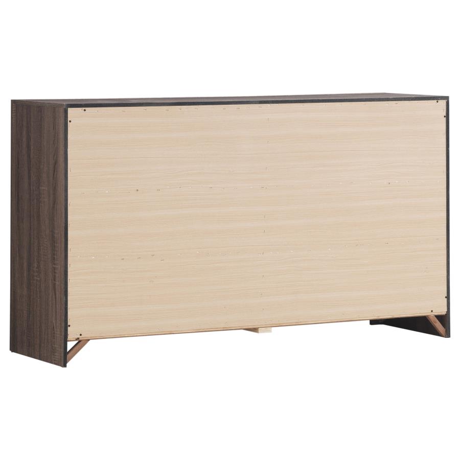 Brantford Barrel Oak 4-Piece Eastern King Bedroom Set by Coaster at Eve Furniture