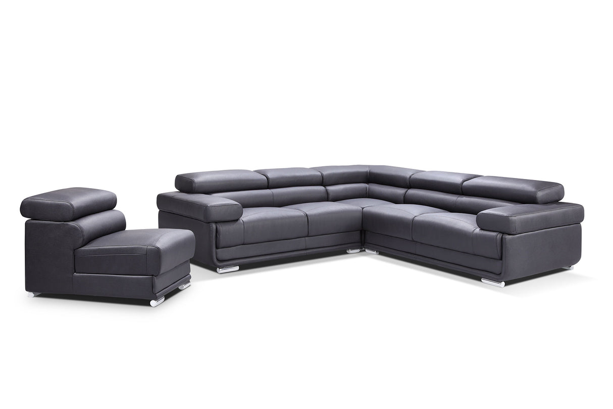 2119 Sectional Black by ESF Furniture at Eve Furniture