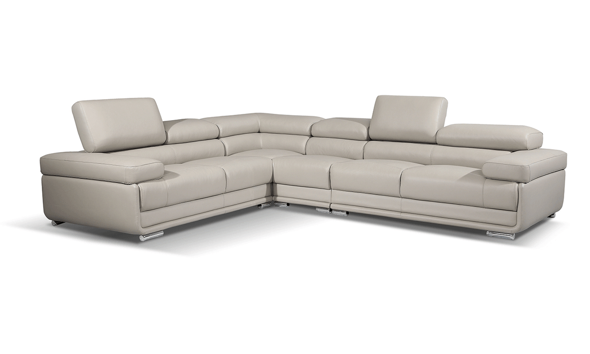 2119 Sectional - Light Grey by ESF Furniture at Eve Furniture