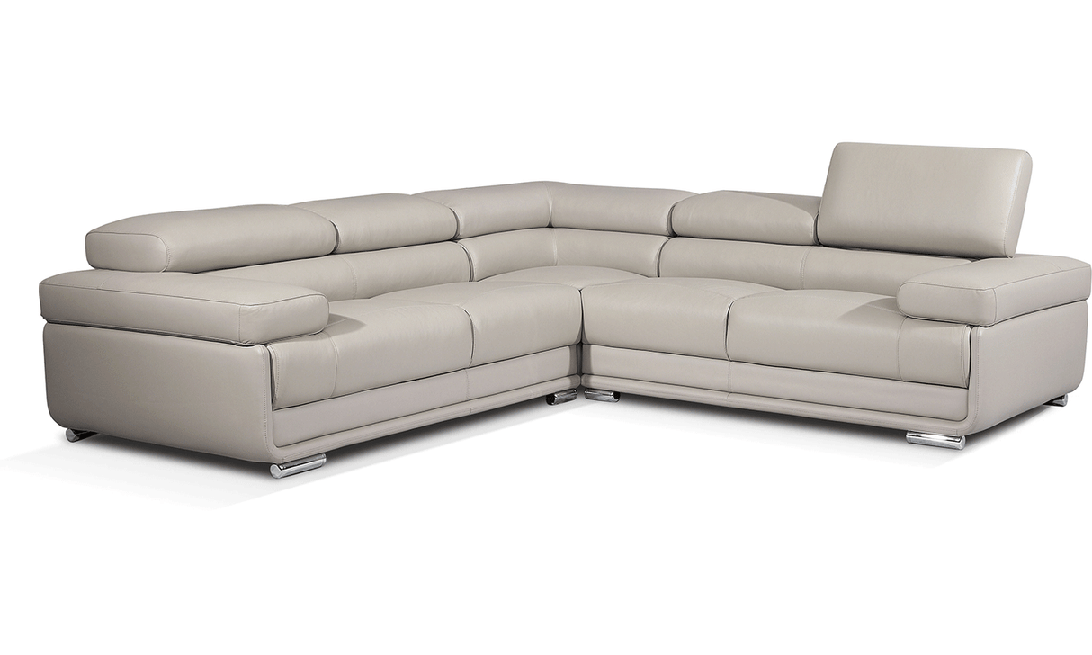 2119 Sectional - Light Grey by ESF Furniture at Eve Furniture