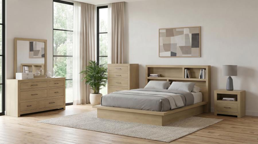 Hendricks Light Oak 5-piece California King Bedroom Set by Coaster at Eve Furniture