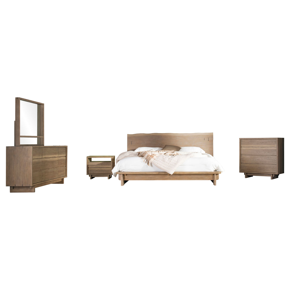 Stillwater Oak 5-Piece Queen Bedroom Set