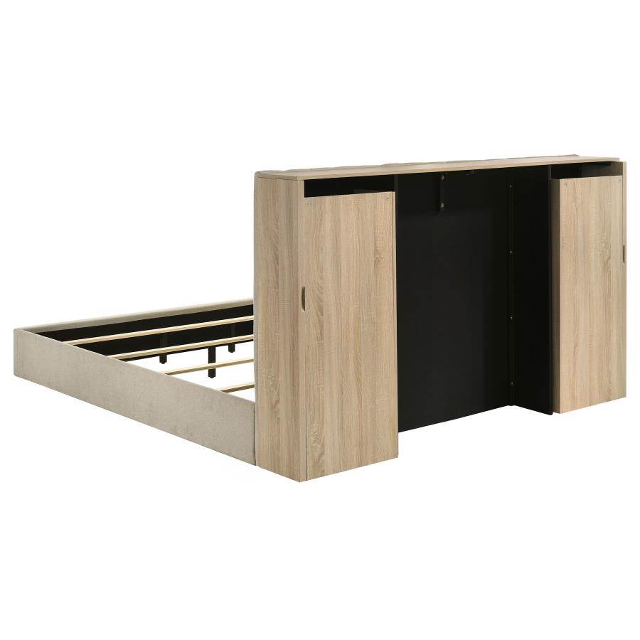 Arielle Light Oak 4-piece Eastern King Bedroom Set by Coaster at Eve Furniture