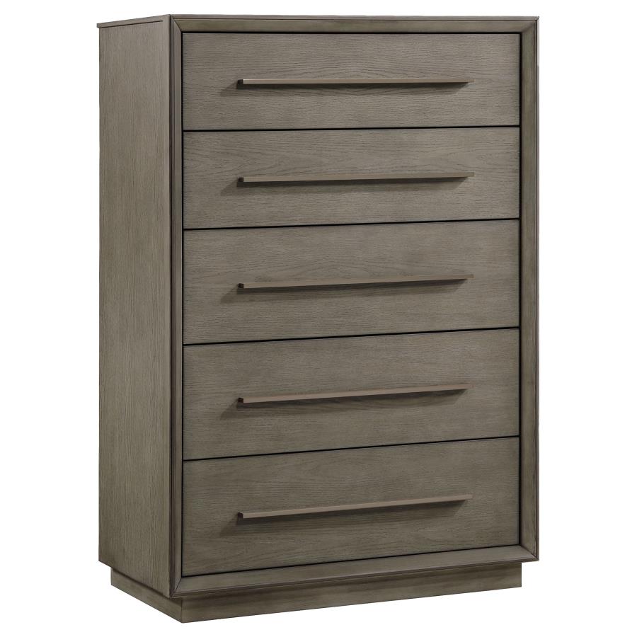 Juego de dormitorio de 5 piezas Durango Washed Oak California King