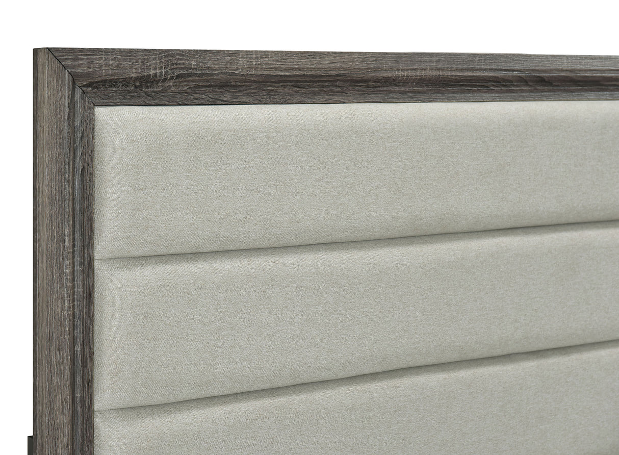 Wright Brown Oak 4-Piece California King Bedroom Set