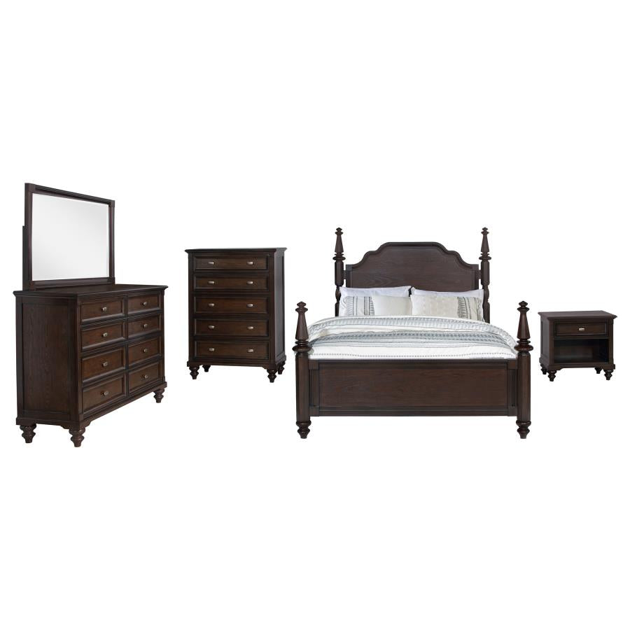 Andover Dark Oak 5-Piece California King Bedroom Set