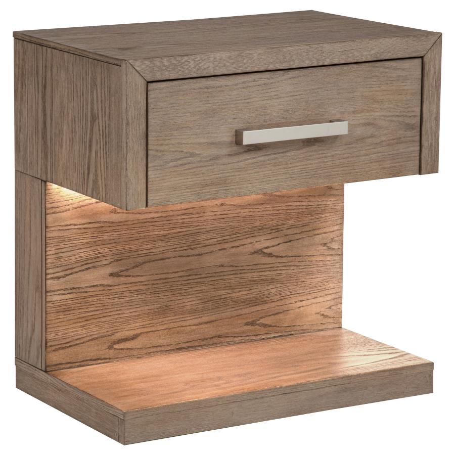 Juego de dormitorio de 5 piezas para cama King oriental Kenora Barley Brown