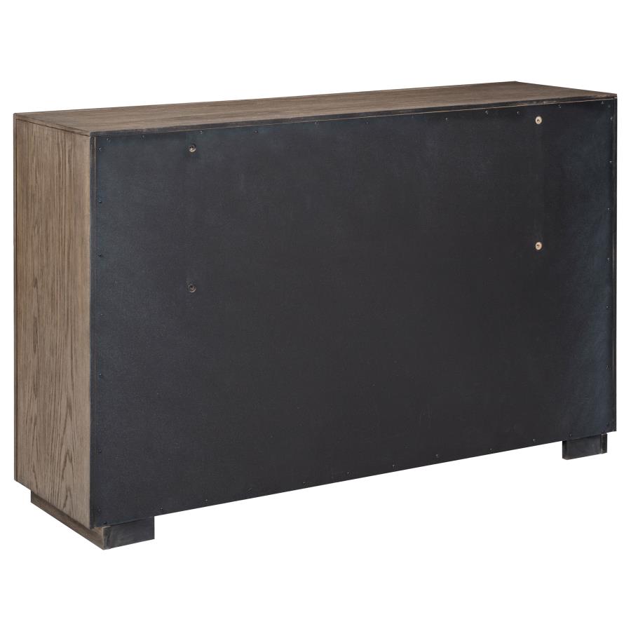 Juego de dormitorio de 5 piezas para cama King oriental Kenora Barley Brown