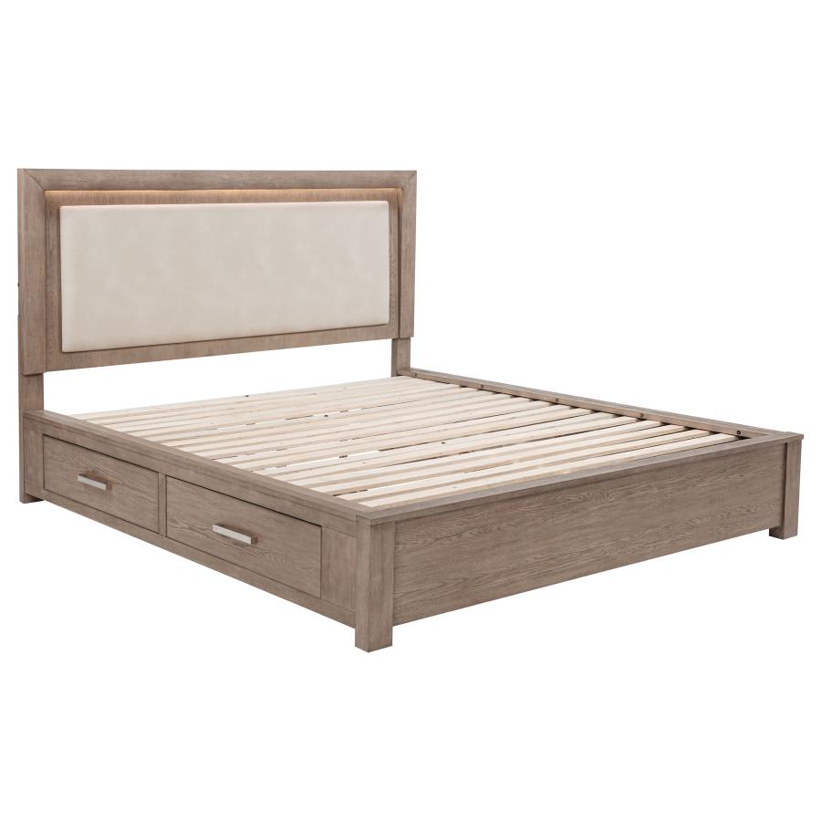 Juego de dormitorio Kenora Barley Brown California King de 5 piezas