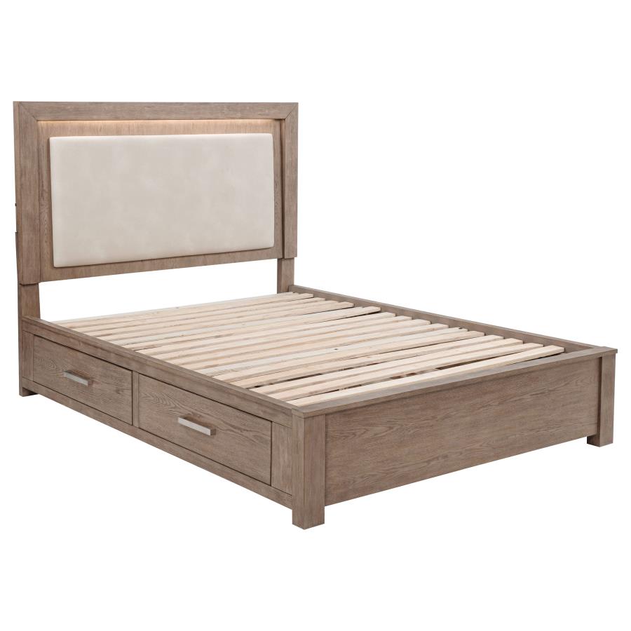 Kenora Barley Brown 4-Piece Queen Bedroom Set by Coaster at Eve Furniture