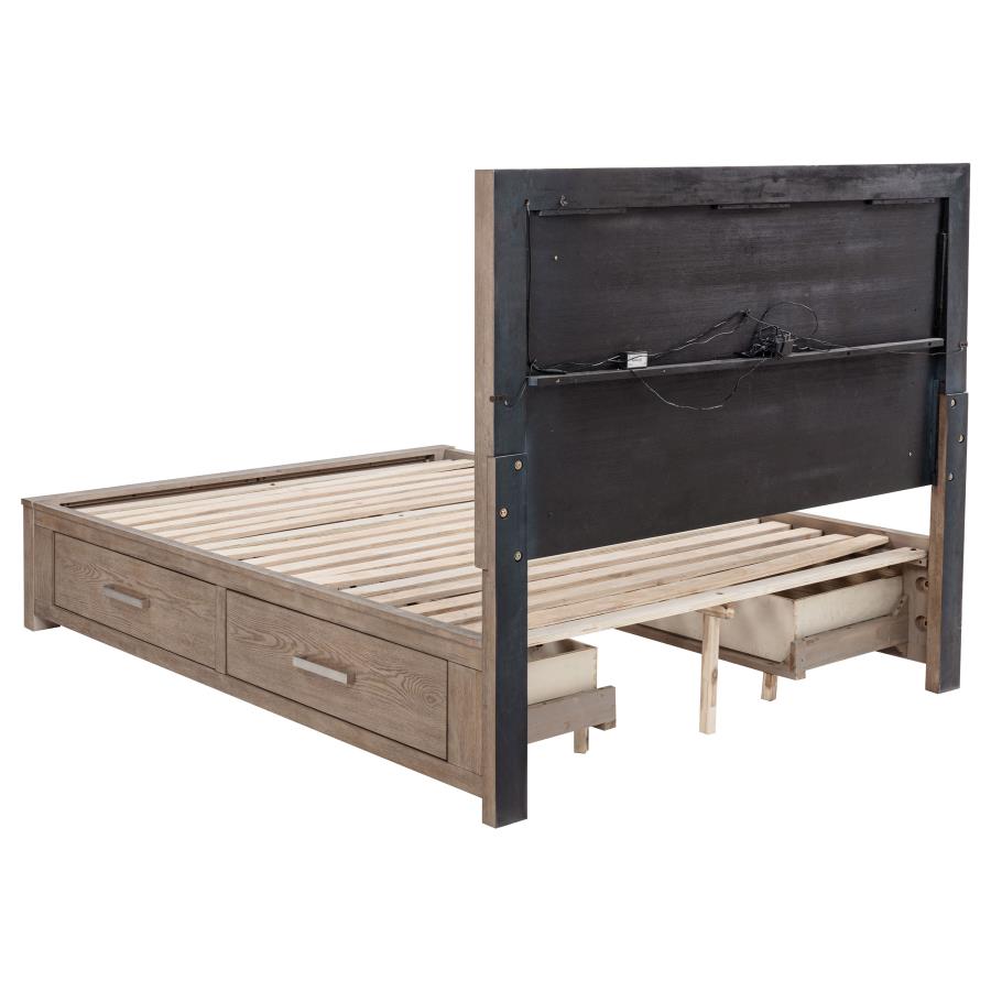 Kenora Barley Brown 4-Piece Queen Bedroom Set by Coaster at Eve Furniture